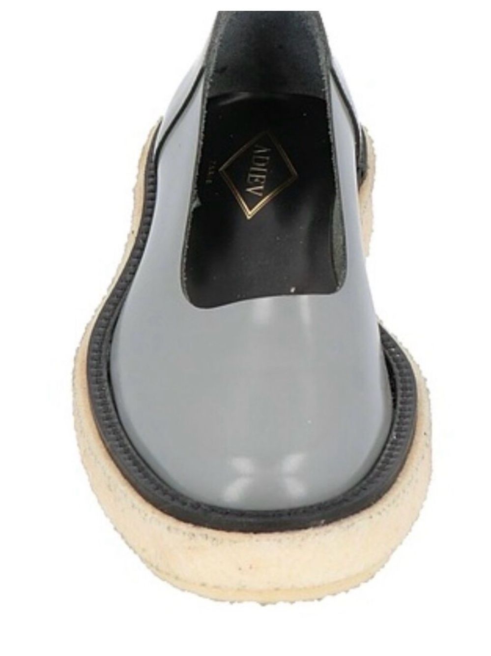 Grey Crepe Sole Slip-On Loafer